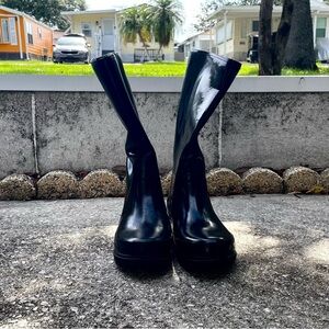 AUTHENTIC COACH Peace Boots - Black - Waterproof - Size 8 - Logo - Wool Liners